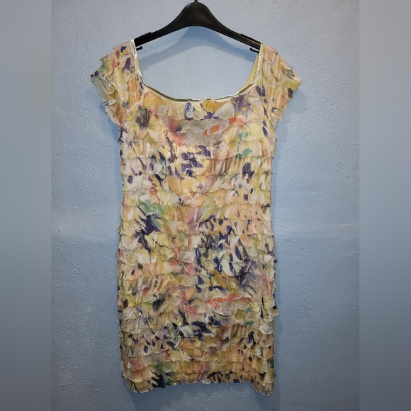 Joseph Ribkoff Cream Ruffled Blouse Dress - Picture 2 of 2